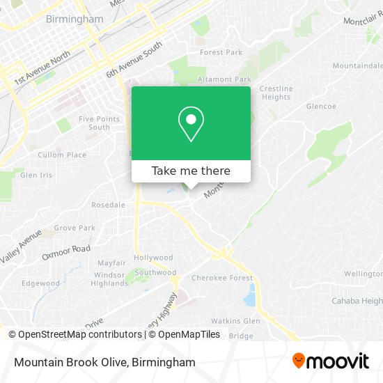 Mapa de Mountain Brook Olive