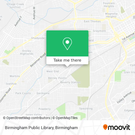 Birmingham Public Library map
