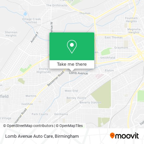 Mapa de Lomb Avenue Auto Care