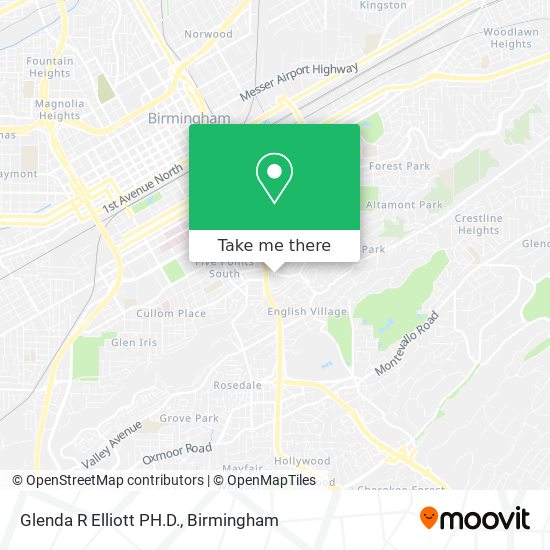 Glenda R Elliott PH.D. map