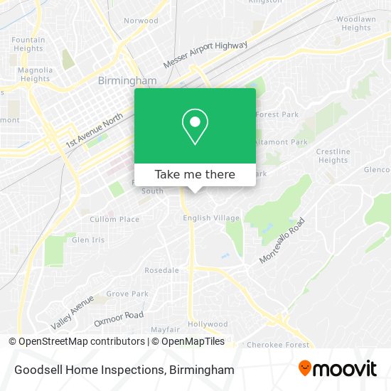 Mapa de Goodsell Home Inspections