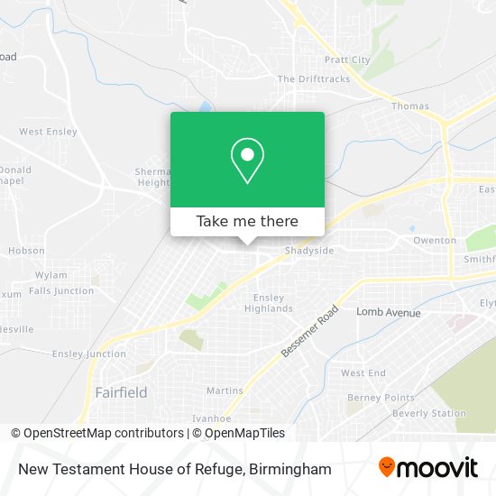 New Testament House of Refuge map