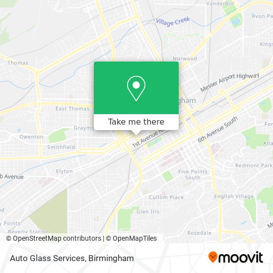 Mapa de Auto Glass Services