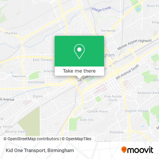 Mapa de Kid One Transport