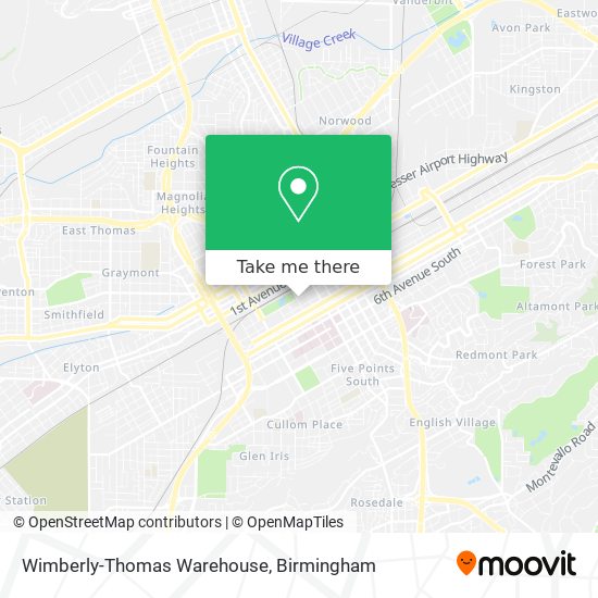 Mapa de Wimberly-Thomas Warehouse