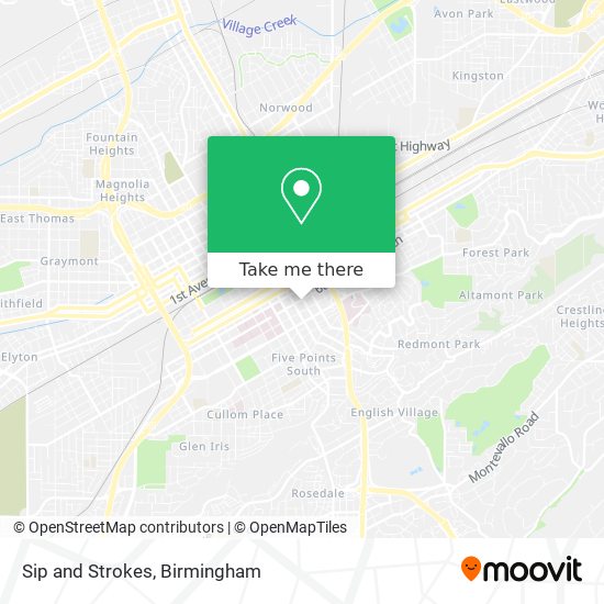 Sip and Strokes map