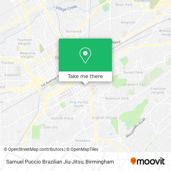 Mapa de Samuel Puccio Brazilian Jiu-Jitsu
