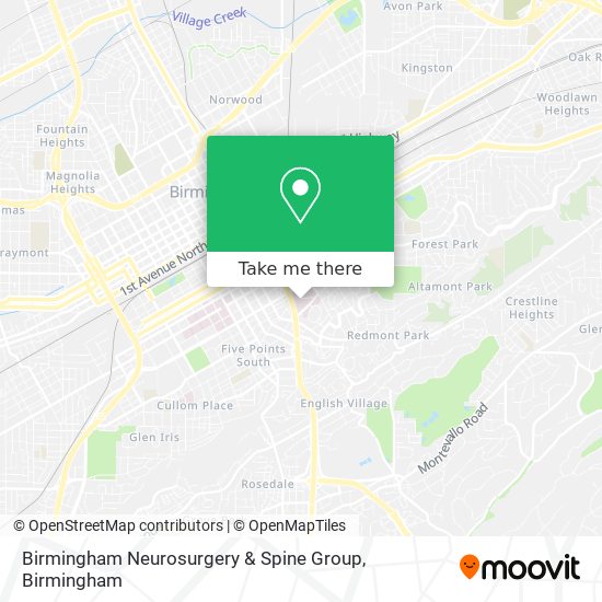 Mapa de Birmingham Neurosurgery & Spine Group