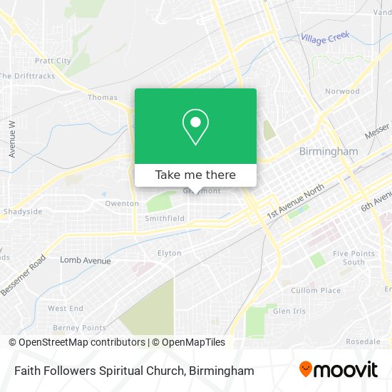Faith Followers Spiritual Church map