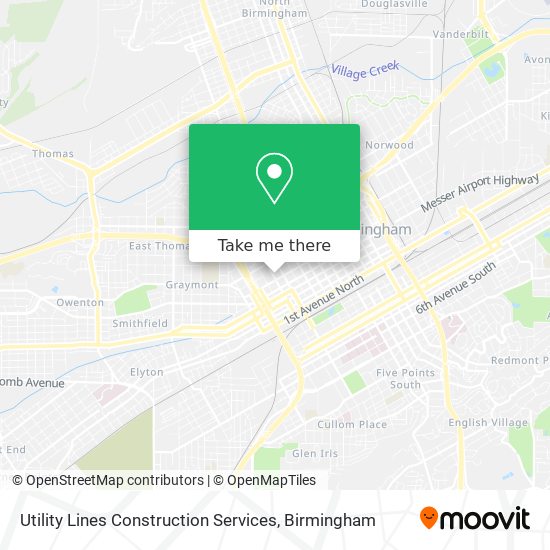 Mapa de Utility Lines Construction Services