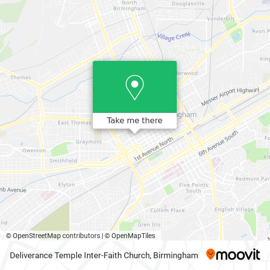 Mapa de Deliverance Temple Inter-Faith Church