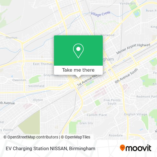 Mapa de EV Charging Station NISSAN