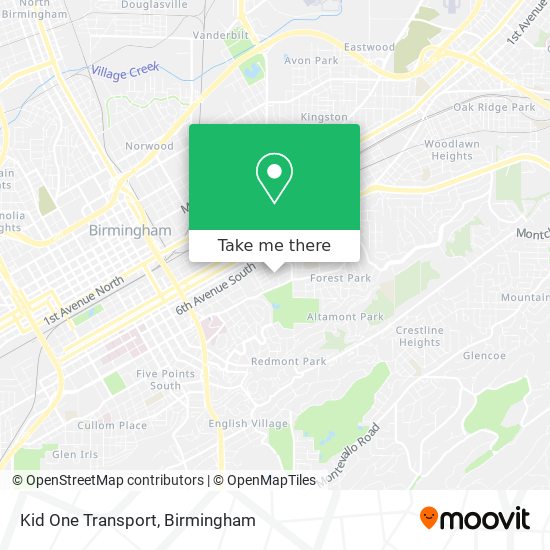 Mapa de Kid One Transport