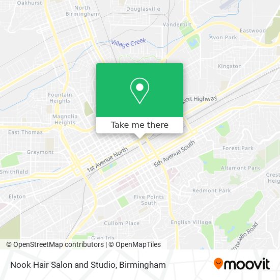 Mapa de Nook Hair Salon and Studio