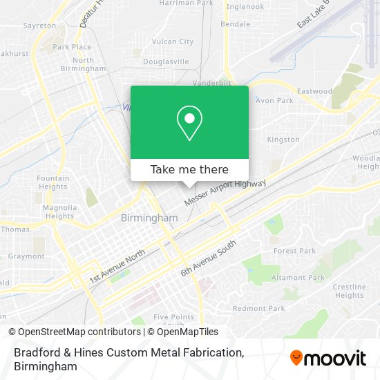 Mapa de Bradford & Hines Custom Metal Fabrication