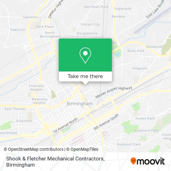Mapa de Shook & Fletcher Mechanical Contractors