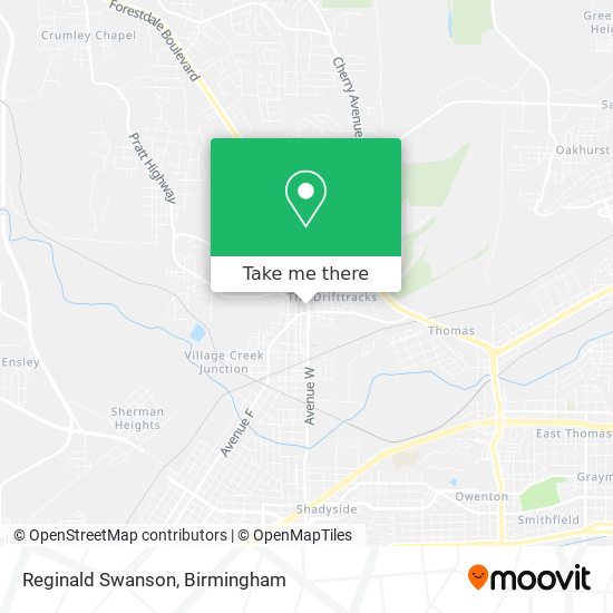 Reginald Swanson map