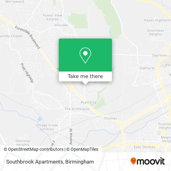 Southbrook Apartments map