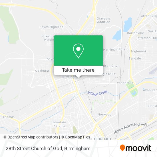 Mapa de 28th Street Church of God