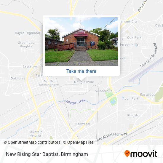 Mapa de New Rising Star Baptist