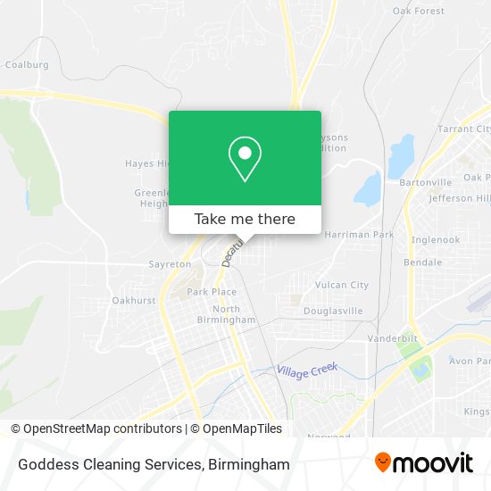 Goddess Cleaning Services map