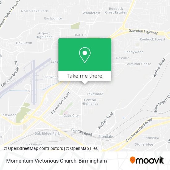 Momentum Victorious Church map