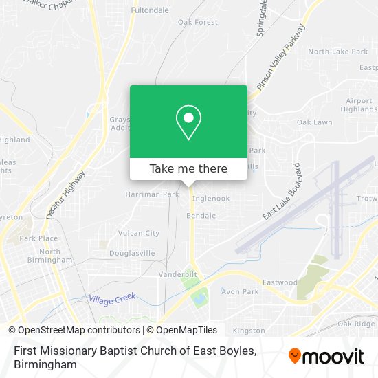 Mapa de First Missionary Baptist Church of East Boyles