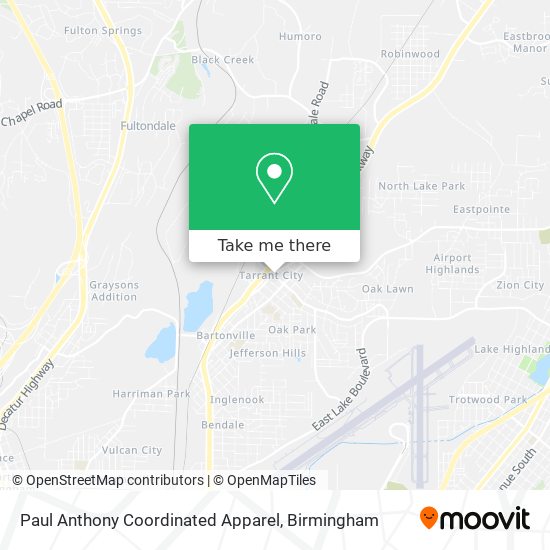 Mapa de Paul Anthony Coordinated Apparel