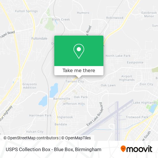 Usps Drop Box Map How To Get To Usps Collection Box - Blue Box In Tarrant By Bus?