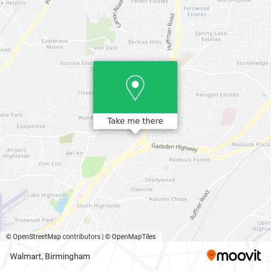 Mapa de Walmart