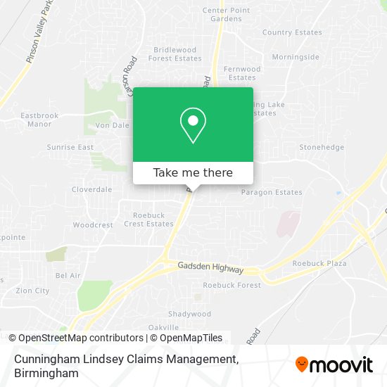 Cunningham Lindsey Claims Management map