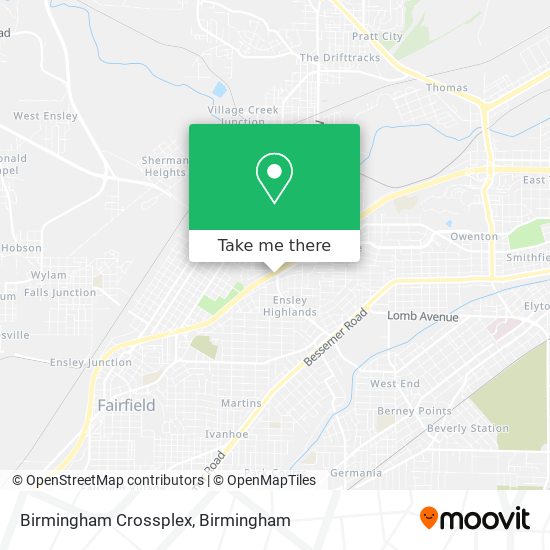 Mapa de Birmingham Crossplex