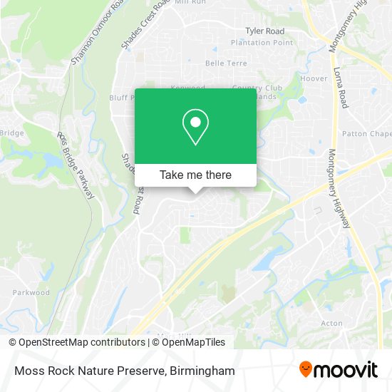 Mapa de Moss Rock Nature Preserve