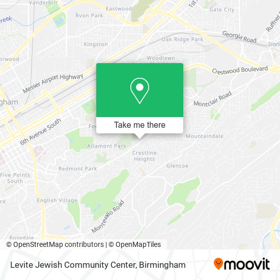 Mapa de Levite Jewish Community Center