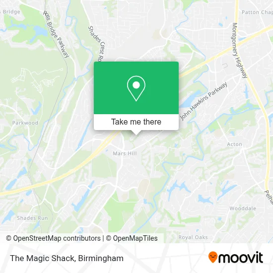 The Magic Shack map