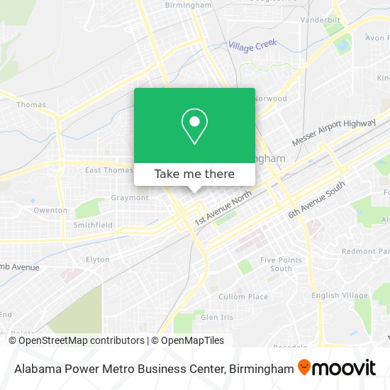 Alabama Power Metro Business Center map