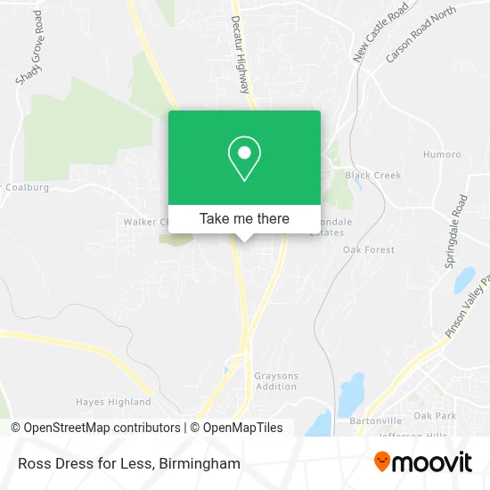 Ross Dress for Less map