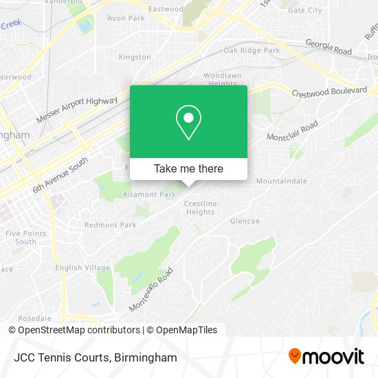 JCC Tennis Courts map