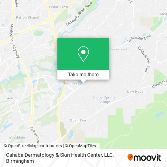 Cahaba Dermatology & Skin Health Center, LLC map
