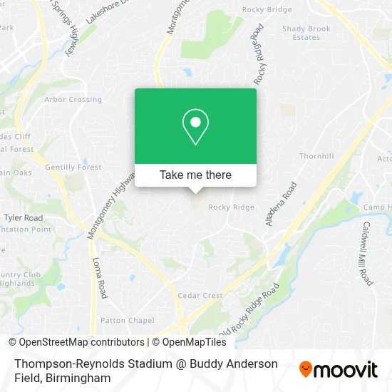 Thompson-Reynolds Stadium @ Buddy Anderson Field map