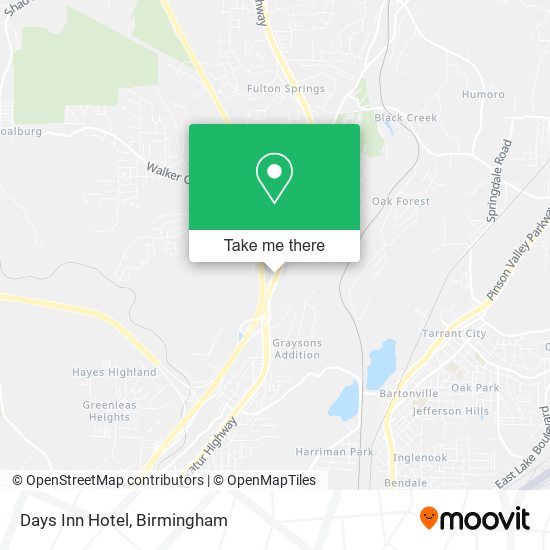 Days Inn Hotel map