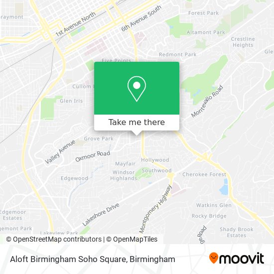 Mapa de Aloft Birmingham Soho Square