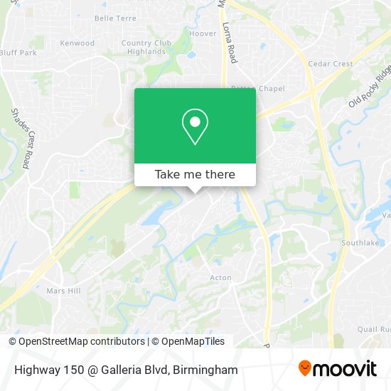 Mapa de Highway 150 @ Galleria Blvd