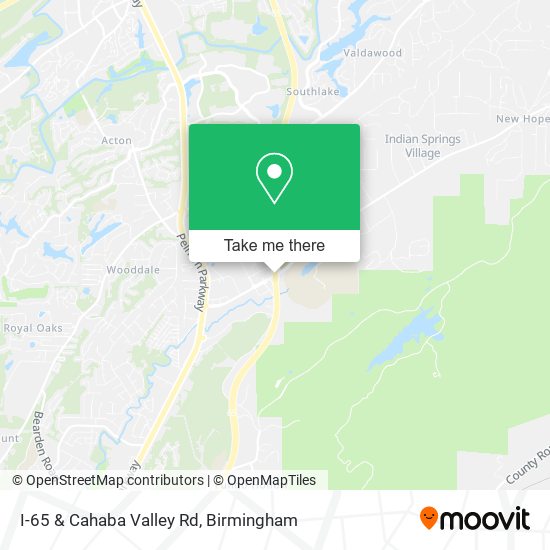 I-65 & Cahaba Valley Rd map
