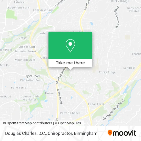 Douglas Charles, D.C., Chiropractor map