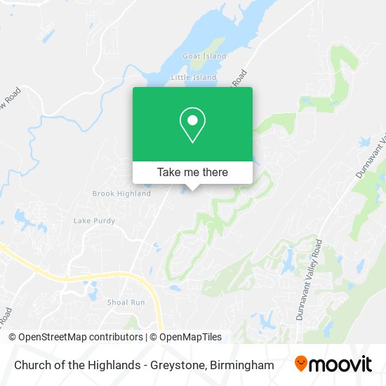 Mapa de Church of the Highlands - Greystone