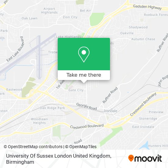 University Of Sussex London United Kingdom map