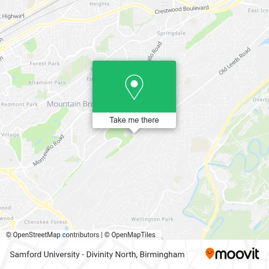 Samford University - Divinity North map