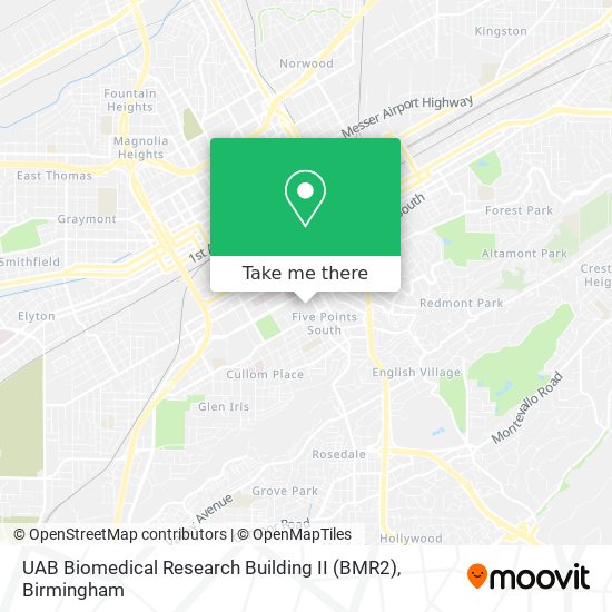 Mapa de UAB Biomedical Research Building II (BMR2)