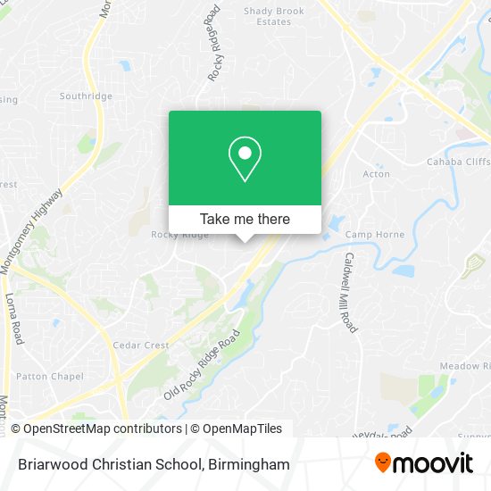 Briarwood Christian School map